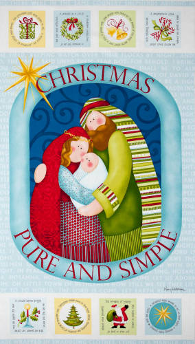 Christmas Pure and Simple panel