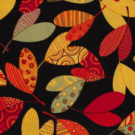 Geo Leaf, black 5662-99