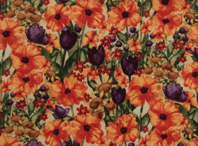 Garden Buzz fabric, flowers