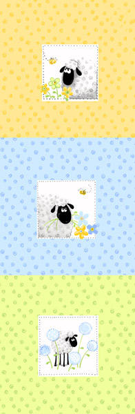 Lewe the Ewe cushion panels