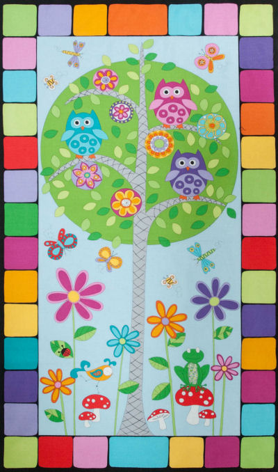 9759-B Hoot Hoot Family Tree panel