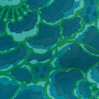 QBGP009 Tonal Floral, turquoise