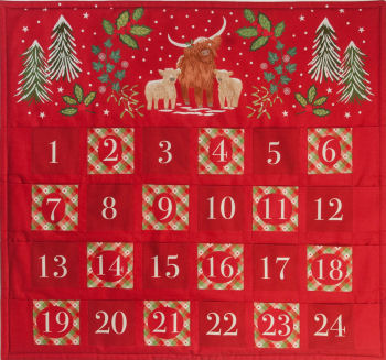 Celtic Christmas Highland Cow Advent calendar