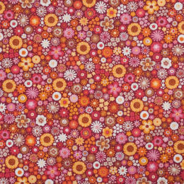 2599-R Mini Floral, red