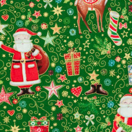 118-G Jolly St. Nick Merry Magic, green